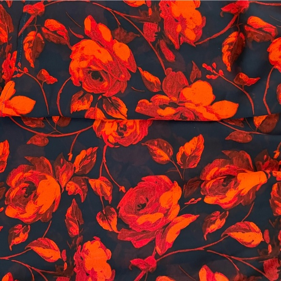 A New Day Sheer Floral Tiered Blouse - Picture 3 of 4